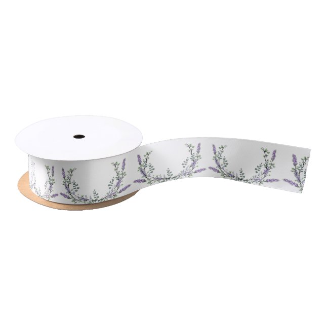 Lavender and Eucalyptus Satin Ribbon (Spool)