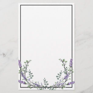 Lavender and Eucalyptus Stationery