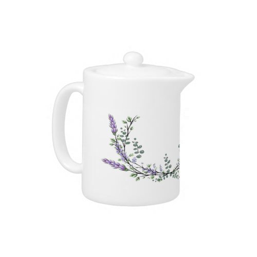 Lavender and Eucalyptus Teapot