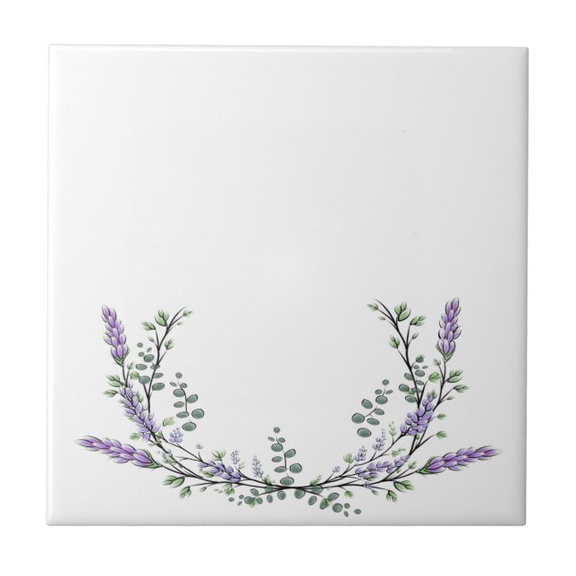 Lavender and Eucalyptus Tile (Front)