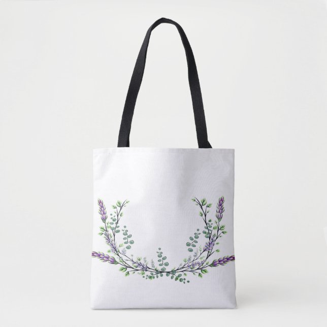 Lavender and Eucalyptus Tote Bag (Front)