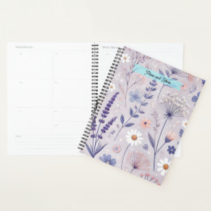 Lavender and Floral Stems Planner
