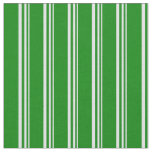 [ Thumbnail: Lavender and Green Colored Stripes Pattern Fabric ]