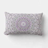Lavender and Green Mandala Pattern Design