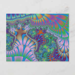 Lavender and Green Melt Postcard