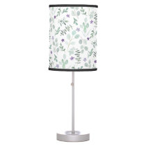 Lavender and Greenery Table Lamp