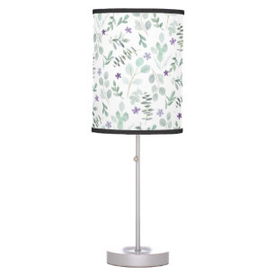 Lavender and Greenery Table Lamp