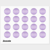 Lavender and Ivory 1.5" Round Thank You Sticker (Sheet)