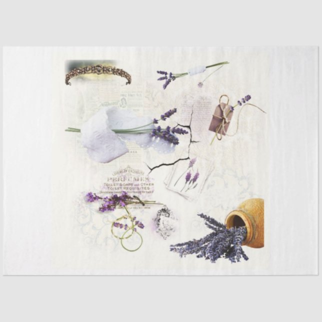 lavender and lace decoupage paper (Front)