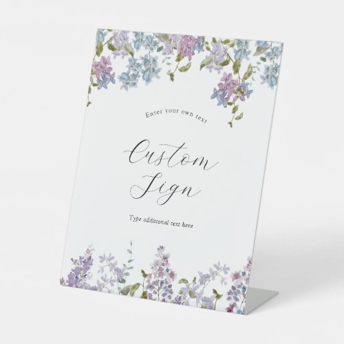 Lavender and Lilac Custom Text Sign