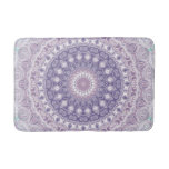 Lavender and Lilac Mandala Pattern Bath Mat