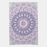 Lavender and Lilac Mandala Pattern Kitchen Towel