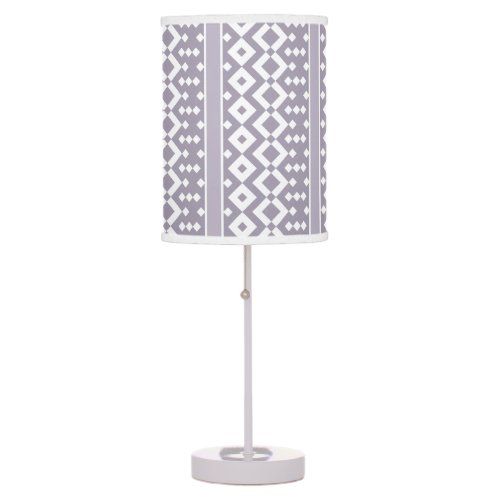 Lavender and Mauve Patterned Table Lamp