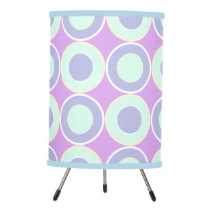 Lavender And Mint Donuts With Filling On Purple Tripod Lamp