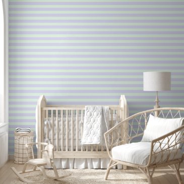 Lavender and Mint Green Horizontal Striped Pattern