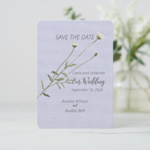Lavender and One Single Daisy Save The Date