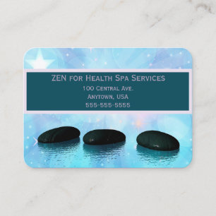 Lavender and Pale Blue Watercolours Zen Spa Business Card