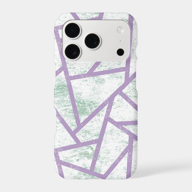 Lavender and pale green mosaic pattern Case-Mate iPhone case (Back)