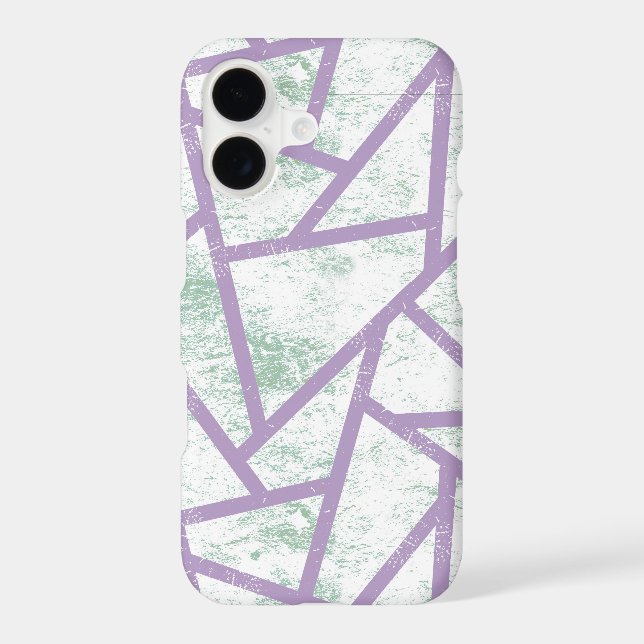 Lavender and pale green mosaic pattern Case-Mate iPhone case (Back)