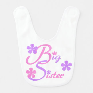 Lavender and Pink Big Sister Bib