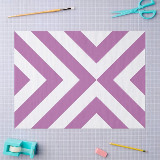 Lavender and Pink Chevrons Tissue Paper (Craft)