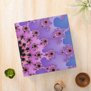 Lavender and Pink Eye 3 Ring Binder