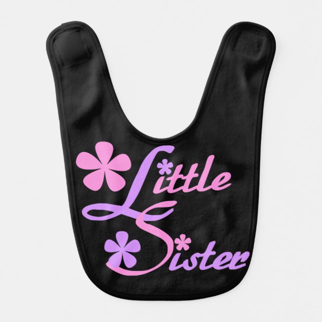 Lavender and Pink Little Sister Bib (Front)