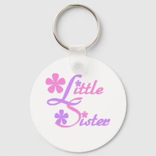 Lavender and Pink Little Sister Keychain