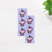 lavender and pink stripes cupcake bookmark (Desk)