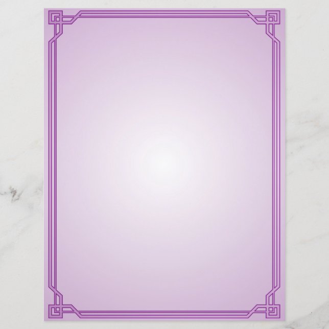 Lavender and Plum Border (Front)