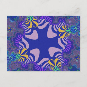 Lavender and Purple Cross Postcard