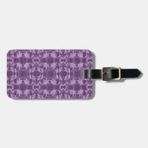Lavender And Purple Lace Pattern Luggage Tag
