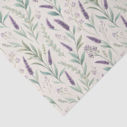 Lavender and Sage Botanical Print All Occasion Tissue Paper