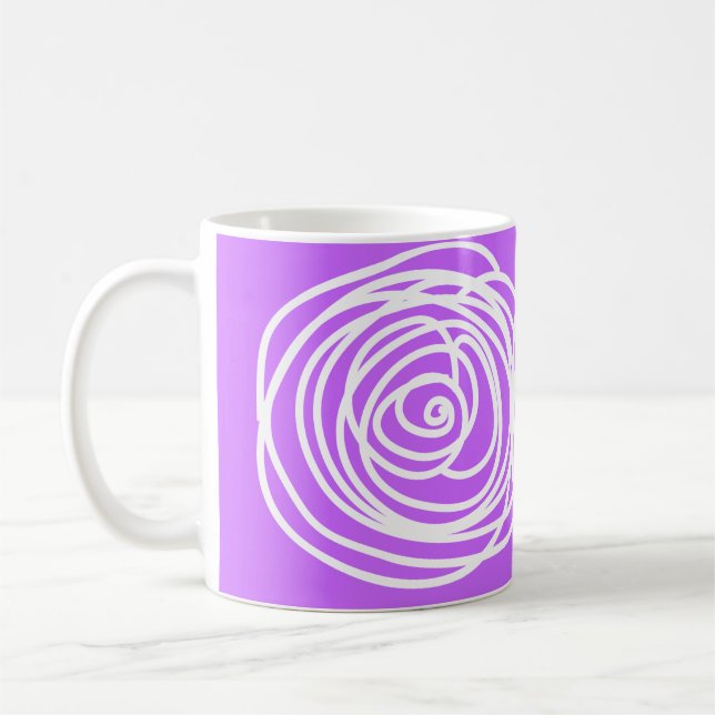 Lavender and Swirl mug (Left)