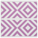 Lavender and White Chevrons and Diamonds Geometric Fabric