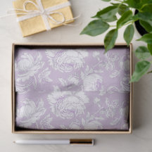 Lavender and White Chinoiserie Decoupage Pattern
