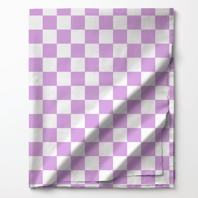Lavender and White Classic Checkered Pattern Fabric (Creator Uploaded)