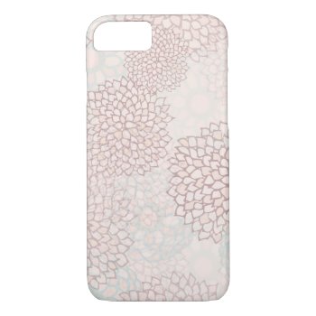 Lavender And White Flower Burst Iphone 8/7 Case by greatgear at Zazzle