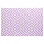 Lavender and White Meander Geometric Pattern Fabric