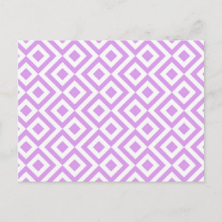 Lavender and White Meander Postcard