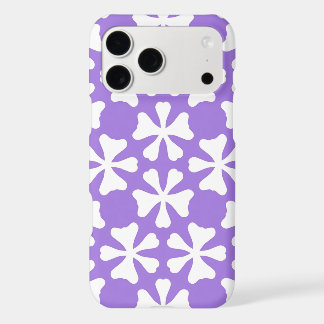 Lavender and White Modern Geometric Floral Pattern iPhone 17 Pro Max Case