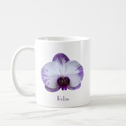 Lavender and White Orchid Coffee Mug