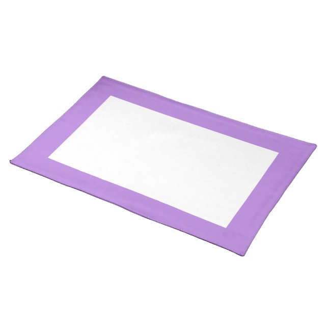 Lavender and White Placemat (On Table)