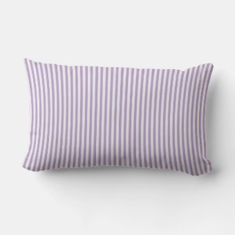 Lavender and White stripe throw pillow | Zazzle