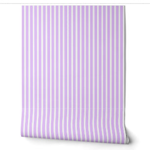 Lavender And White Traditional Wallpaper