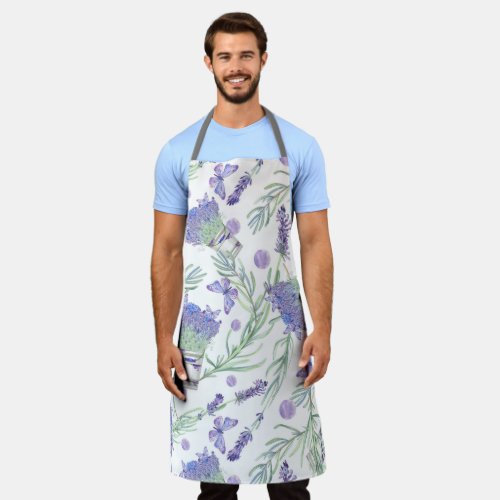 Lavender Apron _ Elegance and Functionality 