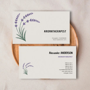 Lavender & Aromatherapist Business Card