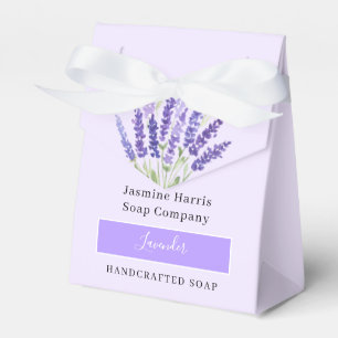 Lavender Artisan Soap Handmade Products Favor Box