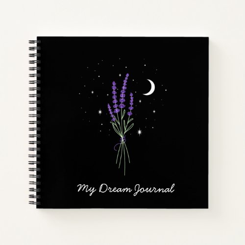 Lavender at Night Customizable Notebook