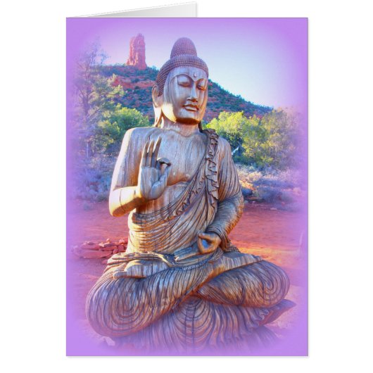 lavender aura buddha cards (Front)